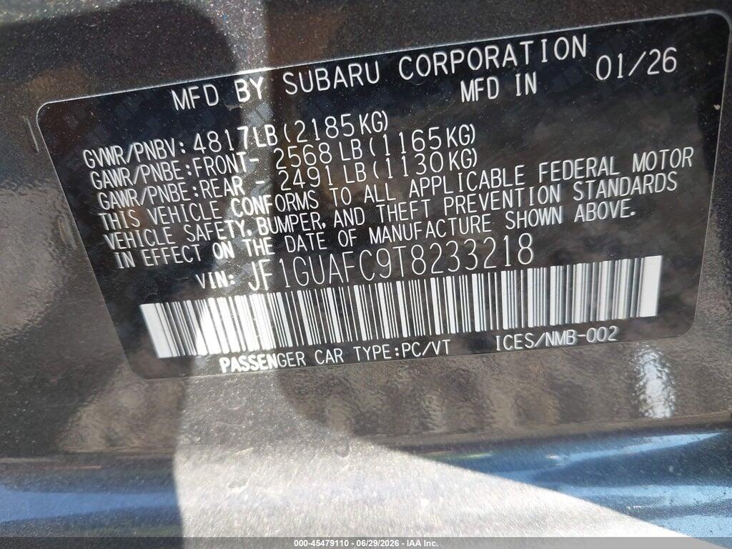 JF1GUAFC9T8233218 2026 SUBARU IMPREZA photo no. 9