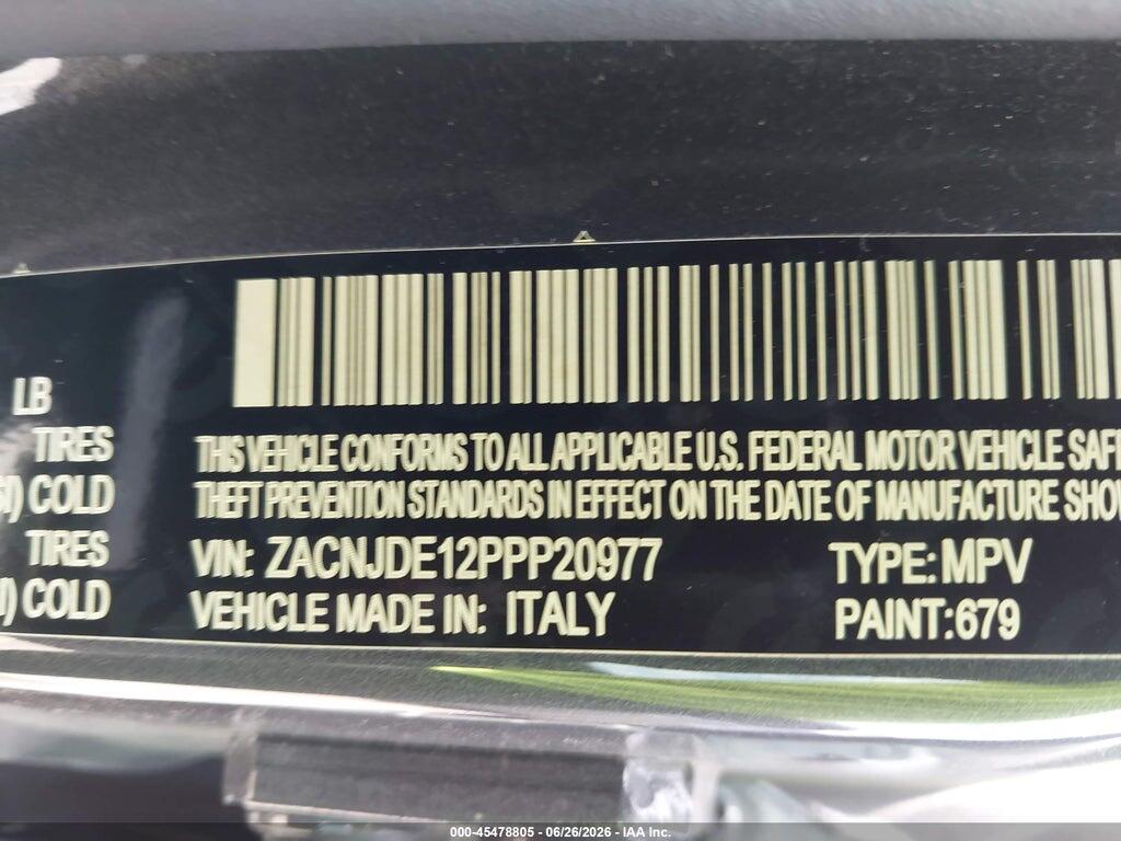 ZACNJDE12PPP20977 2023 JEEP RENEGADE photo no. 9
