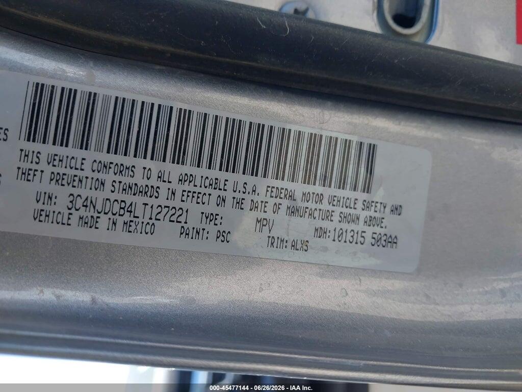 3C4NJDCB4LT127221 2020 JEEP COMPASS photo no. 9