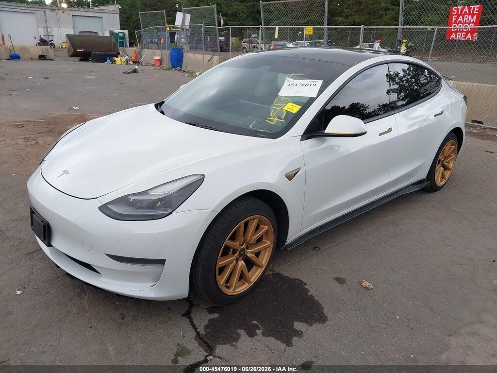 5YJ3E1EA7MF048320 2021 TESLA MODEL 3 photo no. 2