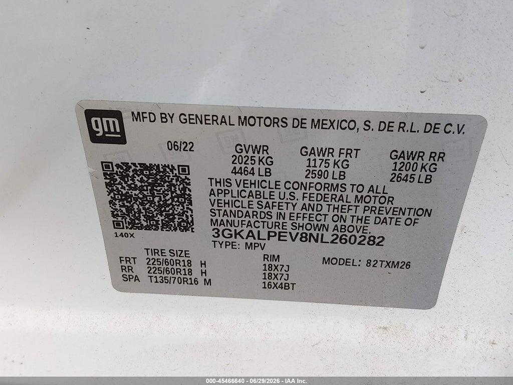 3GKALPEV8NL260282 2022 GMC TERRAIN photo no. 9