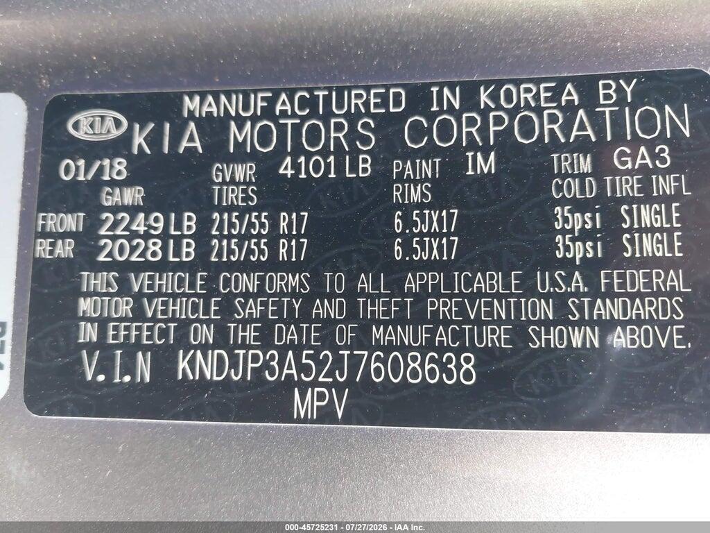 KNDJP3A52J7608638 2018 KIA SOUL photo no. 9