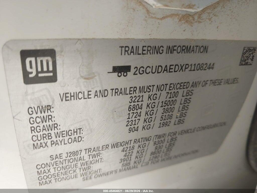 2GCUDAEDXP1108244 2023 CHEVROLET SILVERADO 1500 photo no. 9