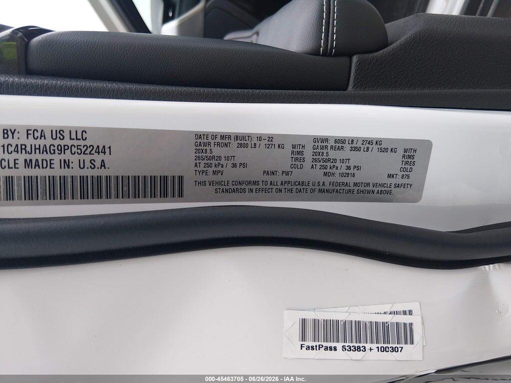1C4RJHAG9PC522441 2023 JEEP GRAND CHEROKEE photo no. 9