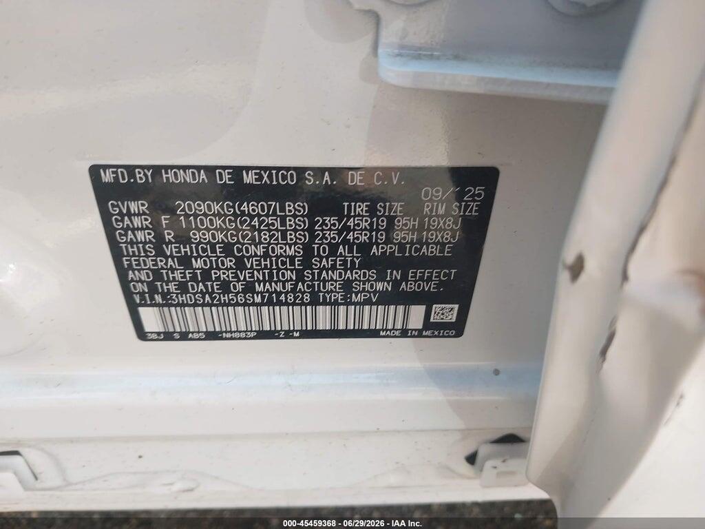 3HDSA2H56SM714828 2025 ACURA ADX photo no. 9