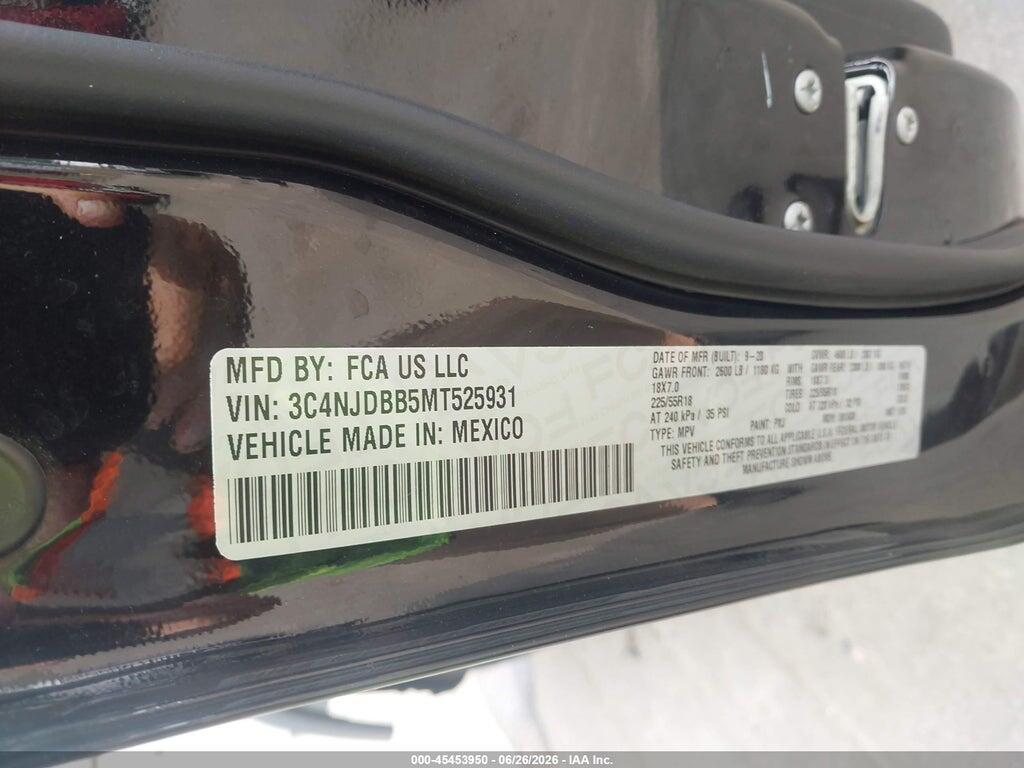 3C4NJDBB5MT525931 2021 JEEP COMPASS photo no. 9