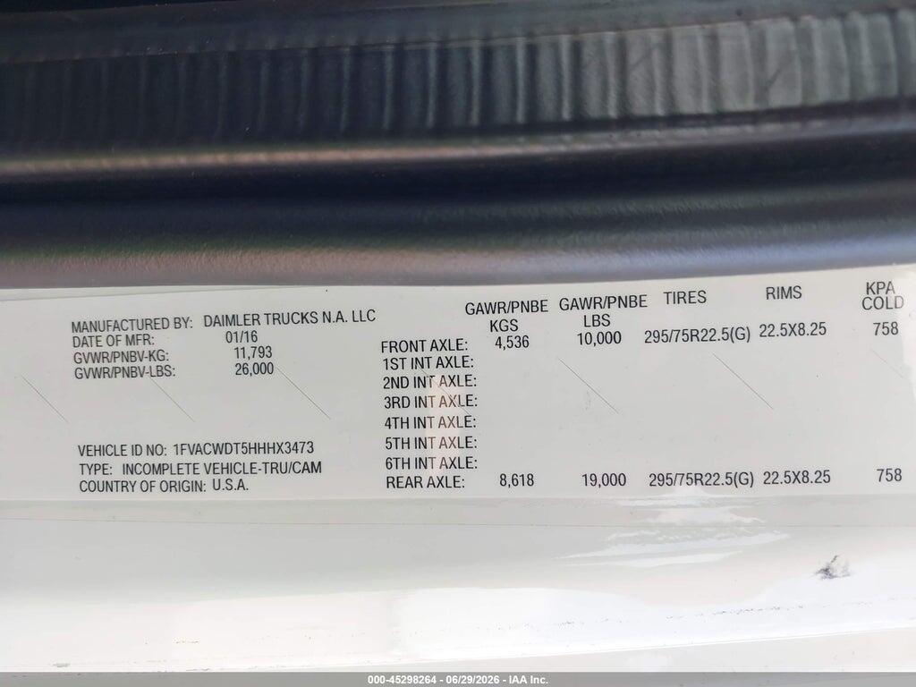 1FVACWDT5HHHX3473 2017 FREIGHTLINER M2 106 photo no. 8