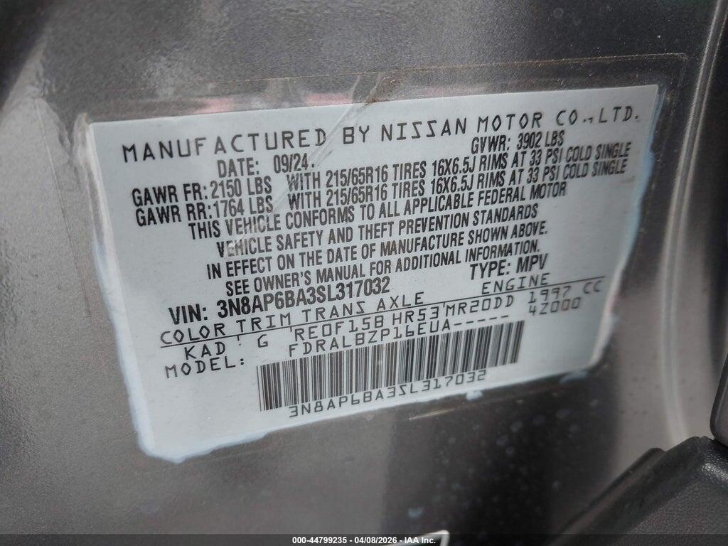 3N8AP6BA3SL317032 2025 NISSAN KICKS photo no. 9