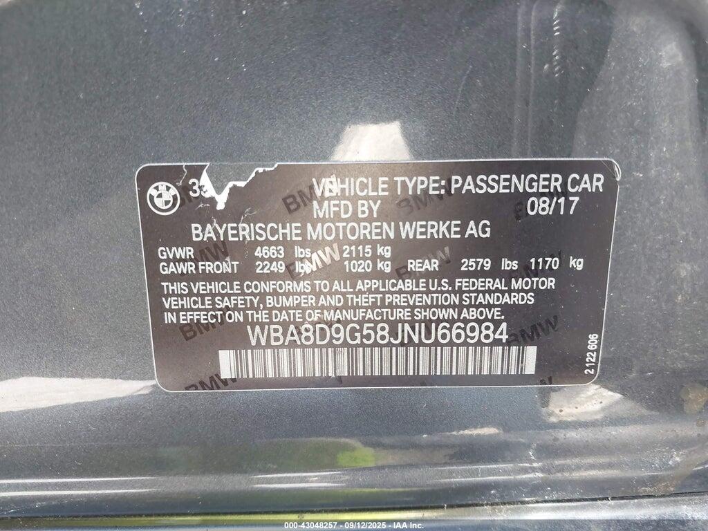WBA8D9G58JNU66984 2018 BMW 330I photo no. 9