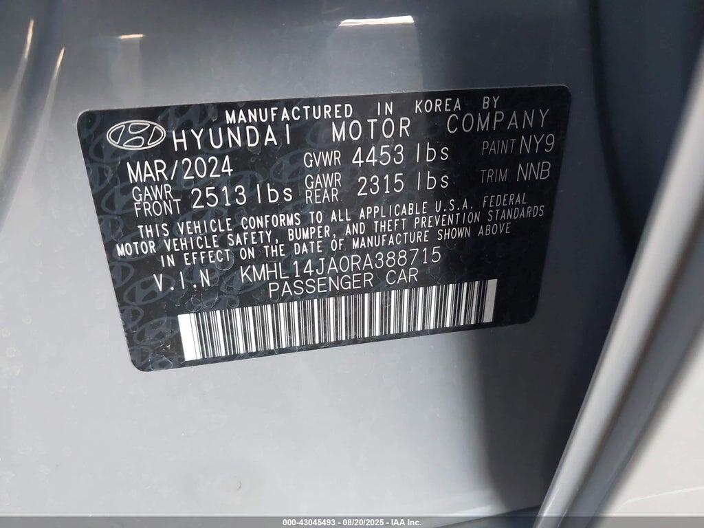 KMHL14JA0RA388715 2024 HYUNDAI SONATA photo no. 9