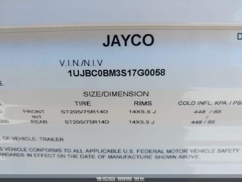 1UJBC0BM3S17G0058 2025 JAYCO JAY FLIGHT 225MLS photo no. 9