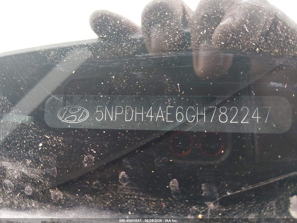 5NPDH4AE6GH782247 2016 HYUNDAI ELANTRA photo no. 9