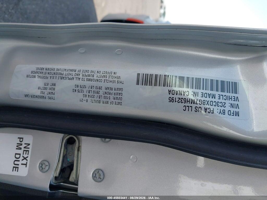 2C3CDXBG7MH632195 2021 DODGE CHARGER photo no. 9