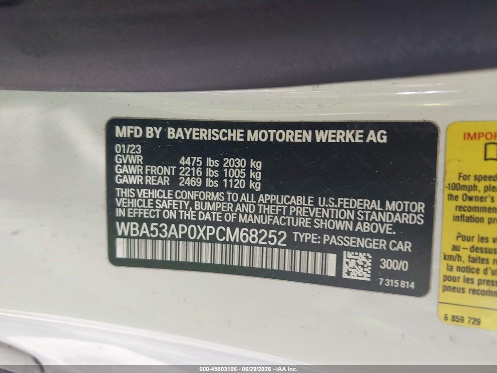 WBA53AP0XPCM68252 2023 BMW 430I photo no. 9