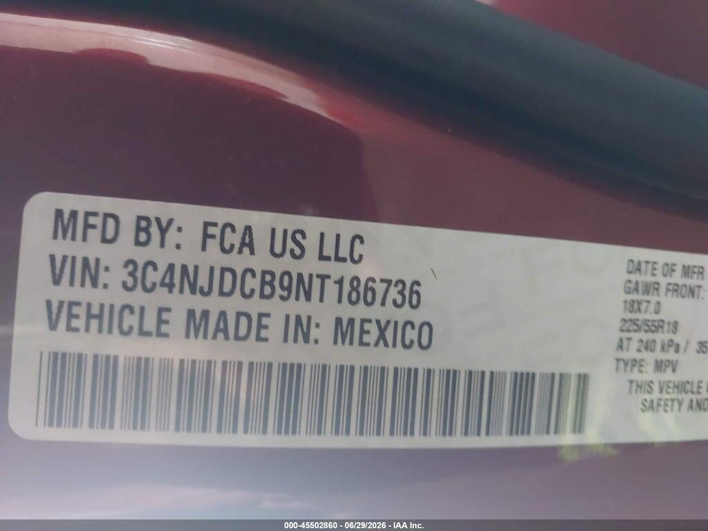 3C4NJDCB9NT186736 2022 JEEP COMPASS photo no. 9
