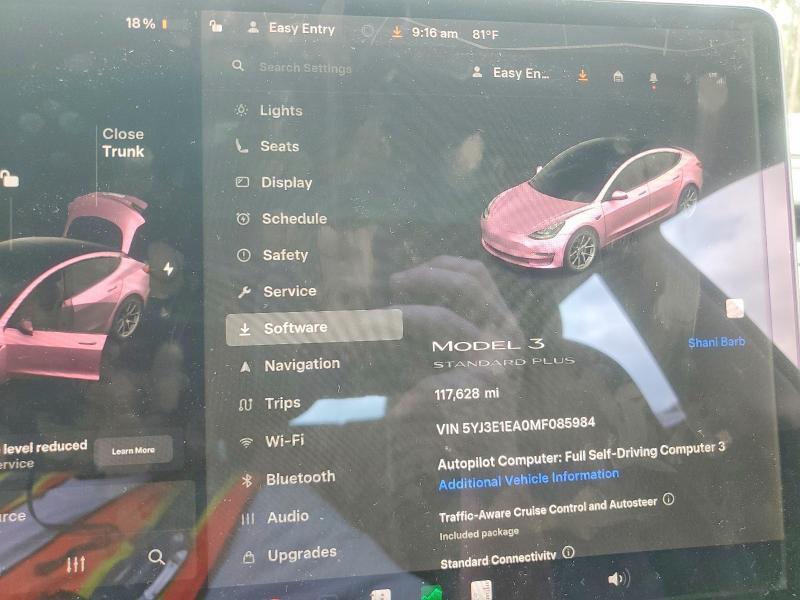 2021 TESLA MODEL 3 — Фото 9 из 12