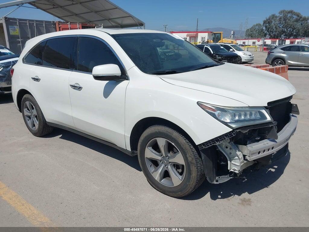 5FRYD3H27GB015281 2016 ACURA MDX photo no. 1