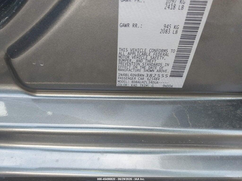 1N4BL4DV8RN382555 2024 NISSAN ALTIMA photo no. 9