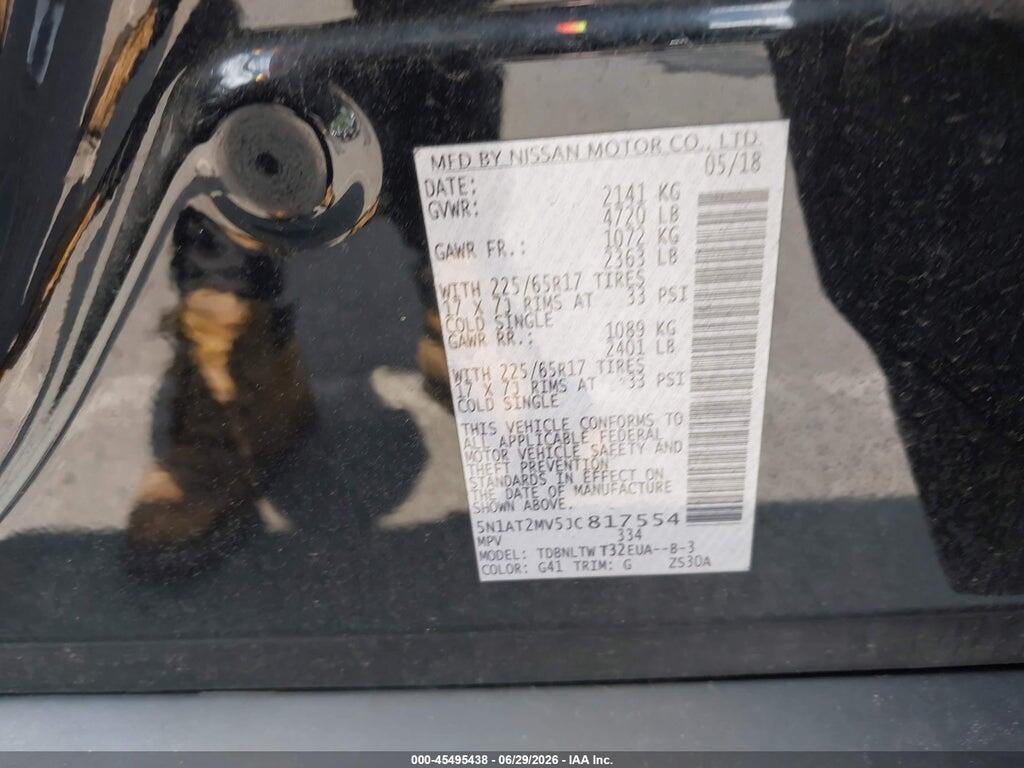 5N1AT2MV5JC817554 2018 NISSAN ROGUE photo no. 9