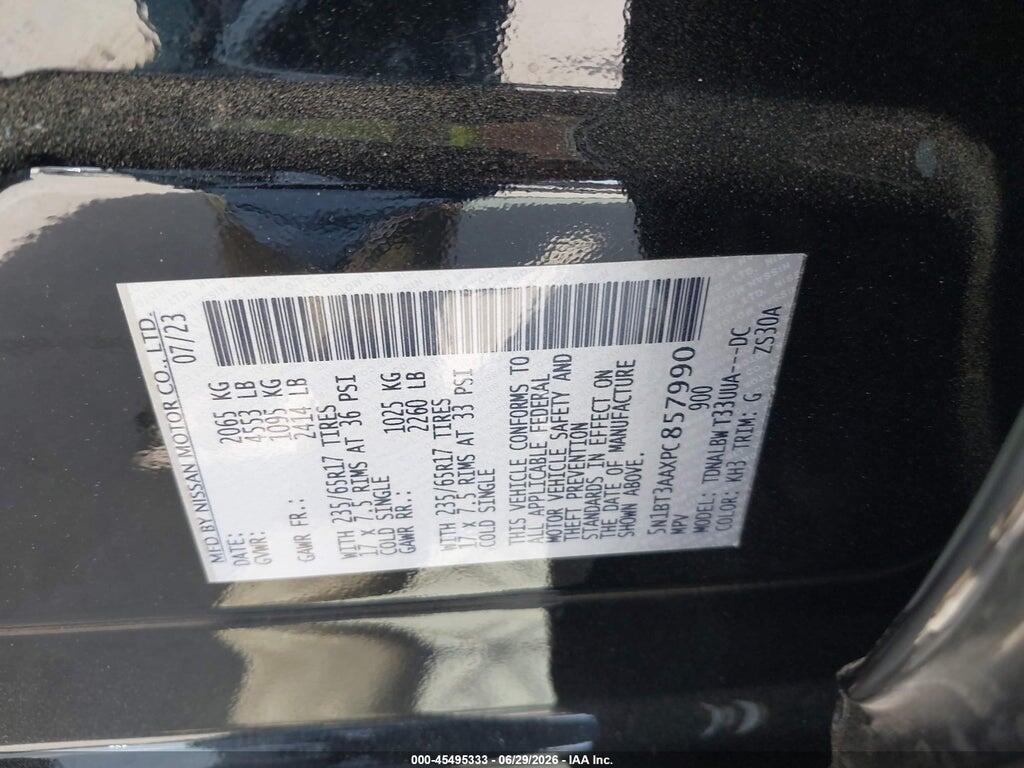 5N1BT3AAXPC857990 2023 NISSAN ROGUE photo no. 9