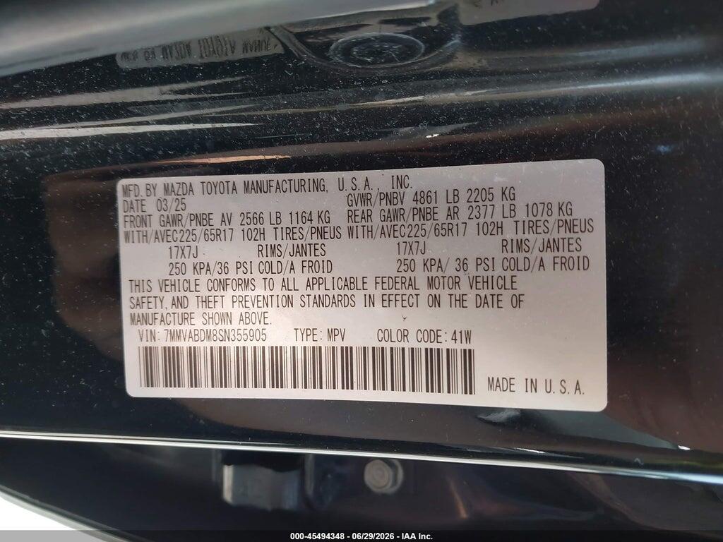 7MMVABDM8SN355905 2025 MAZDA CX-50 photo no. 9