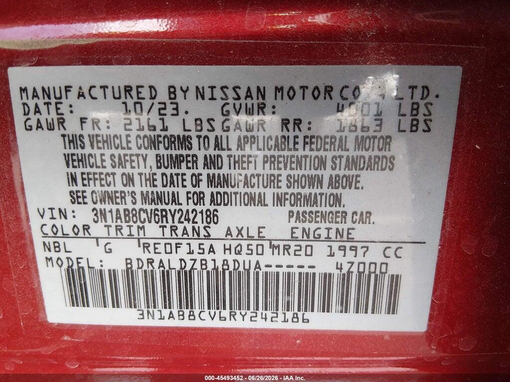 3N1AB8CV6RY242186 2024 NISSAN SENTRA photo no. 9