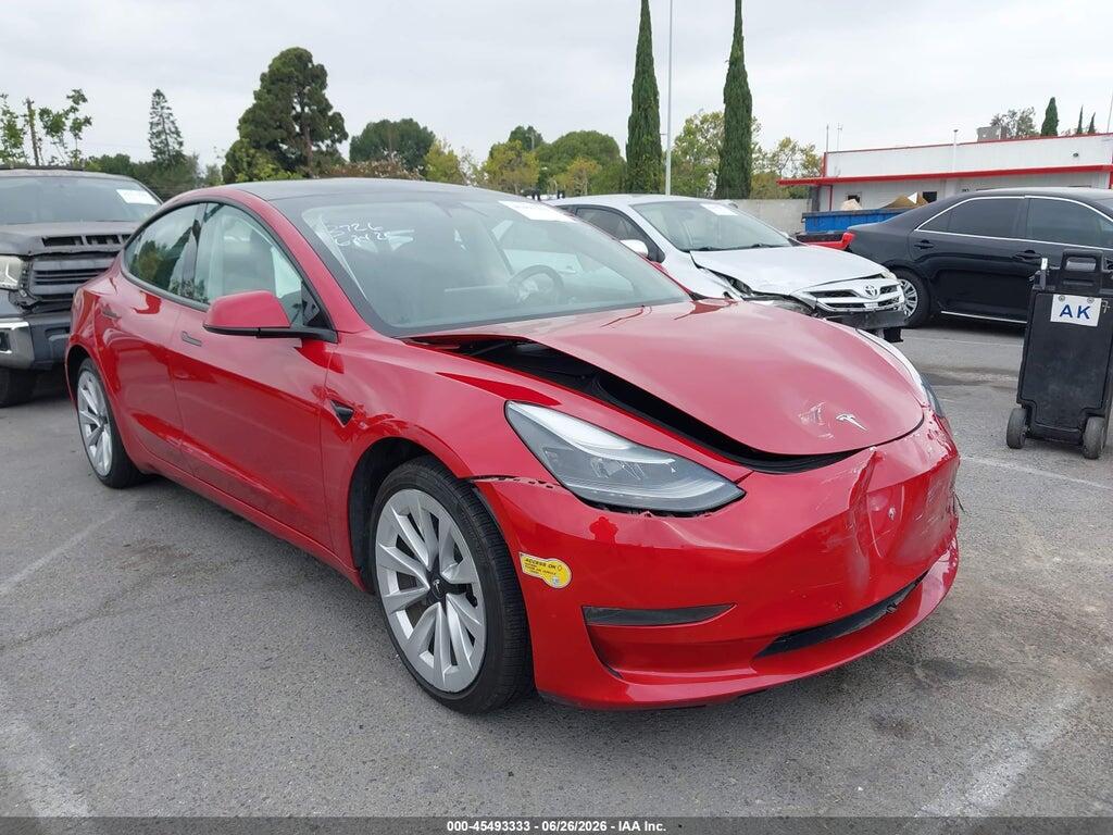 5YJ3E1EB2NF272315 2022 TESLA MODEL 3 photo no. 1