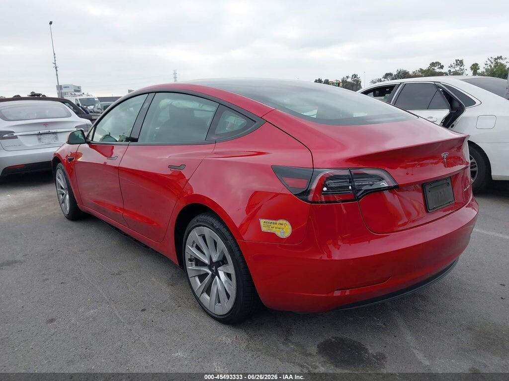 5YJ3E1EB2NF272315 2022 TESLA MODEL 3 photo no. 3