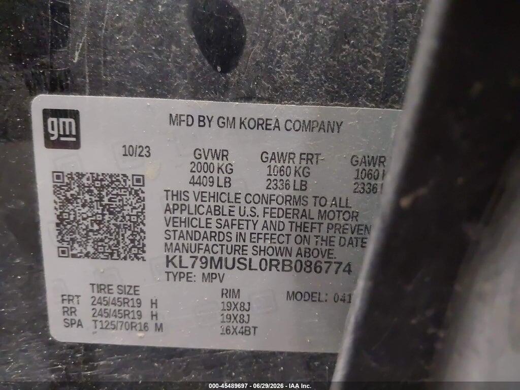 KL79MUSL0RB086774 2024 CHEVROLET TRAILBLAZER photo no. 9