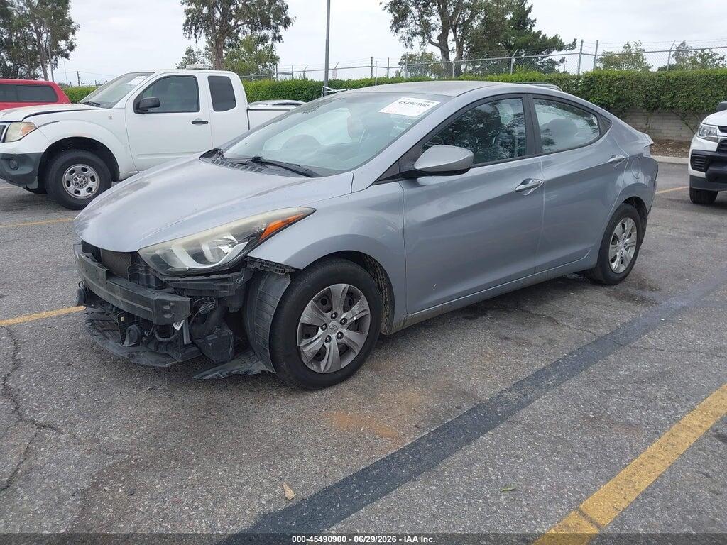 5NPDH4AE6GH755873 2016 HYUNDAI ELANTRA photo no. 2