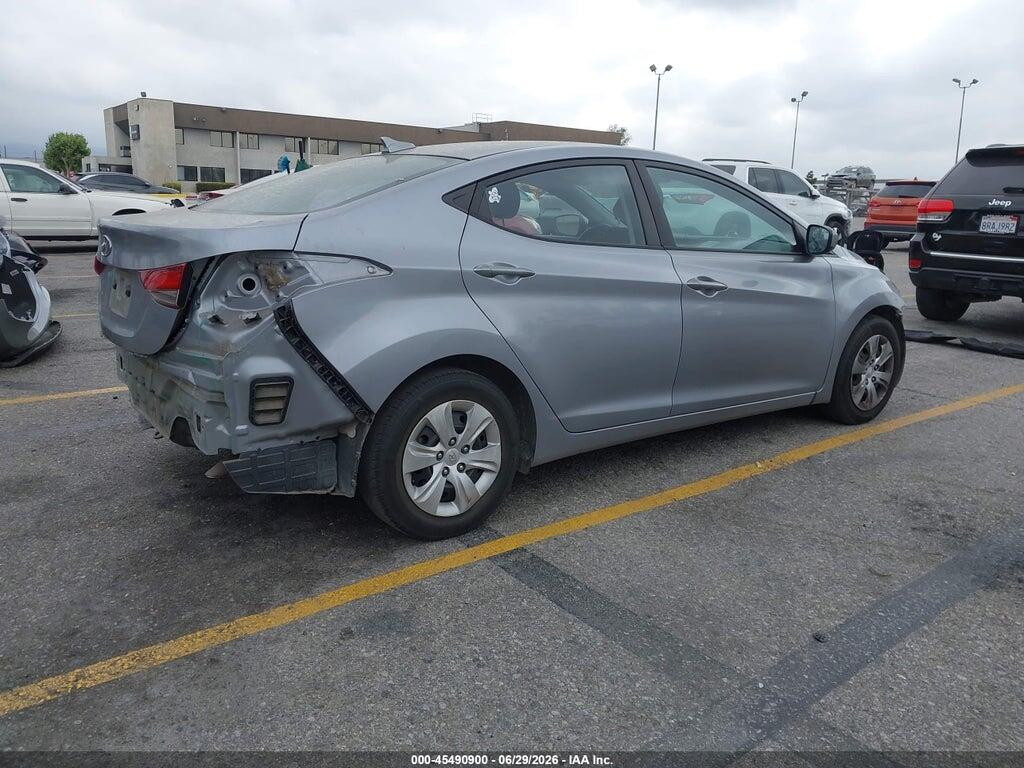 5NPDH4AE6GH755873 2016 HYUNDAI ELANTRA photo no. 4