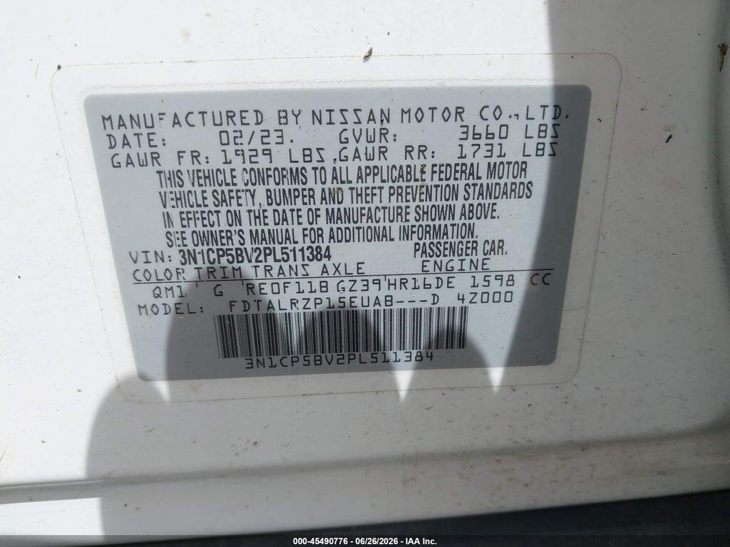 3N1CP5BV2PL511384 2023 NISSAN KICKS photo no. 9