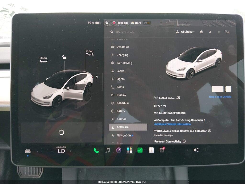 5YJ3E1EA6PF680990 2023 TESLA MODEL 3 photo no. 7