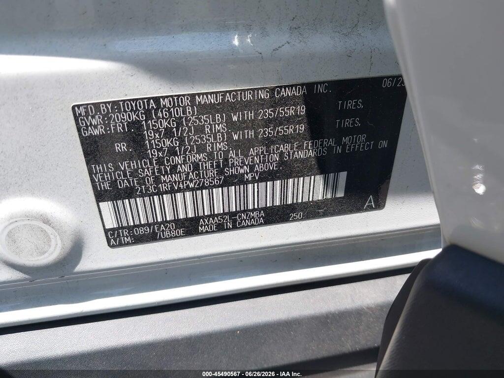2T3C1RFV4PW278567 2023 TOYOTA RAV4 photo no. 9