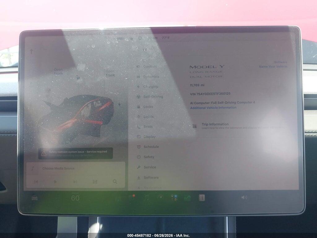 7SAYGDEE5TF360125 2026 TESLA MODEL Y photo no. 7