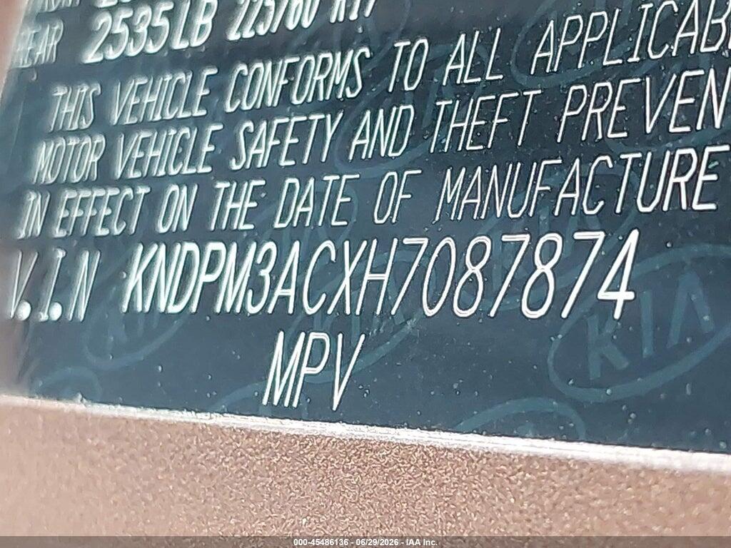 KNDPM3ACXH7087874 2017 KIA SPORTAGE photo no. 9