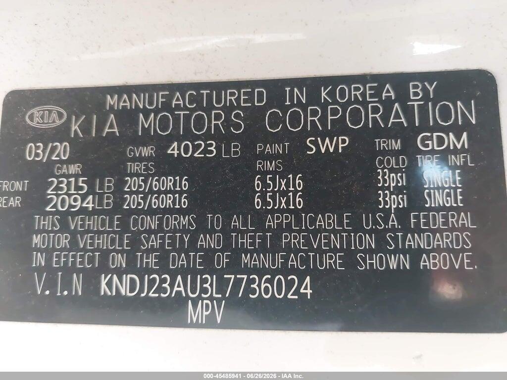 KNDJ23AU3L7736024 2020 KIA SOUL photo no. 9