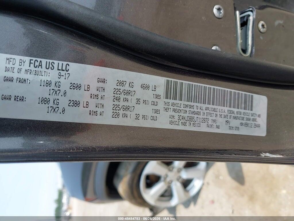 3C4NJDBB5JT112872 2018 JEEP COMPASS photo no. 9