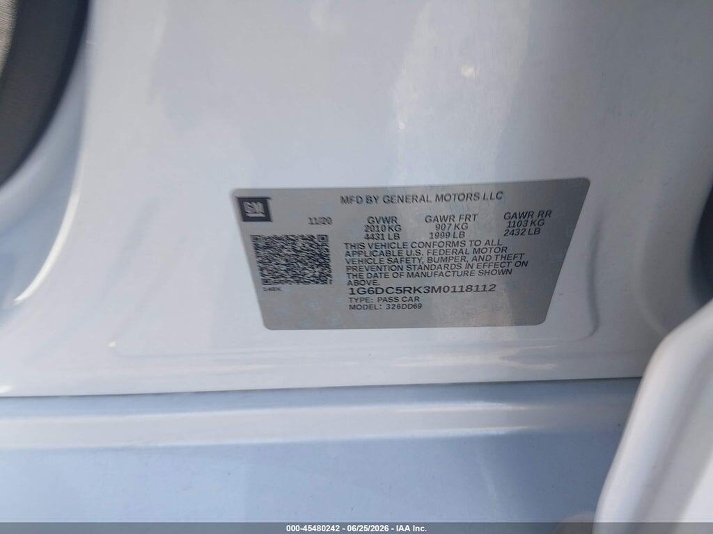 1G6DC5RK3M0118112 2021 CADILLAC CT4 photo no. 9
