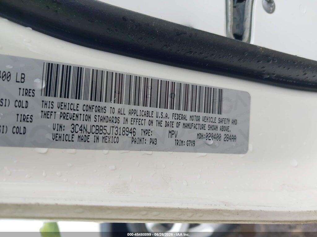 3C4NJCBB5JT318946 2018 JEEP COMPASS photo no. 9