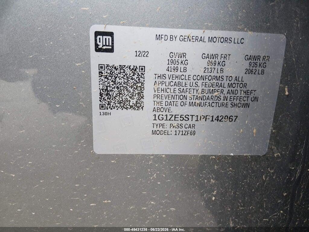 1G1ZE5ST1PF142967 2023 CHEVROLET MALIBU photo no. 8