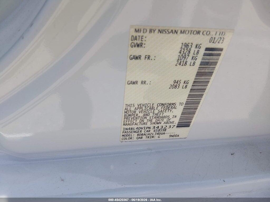 1N4BL4DV1PN343237 2023 NISSAN ALTIMA photo no. 9