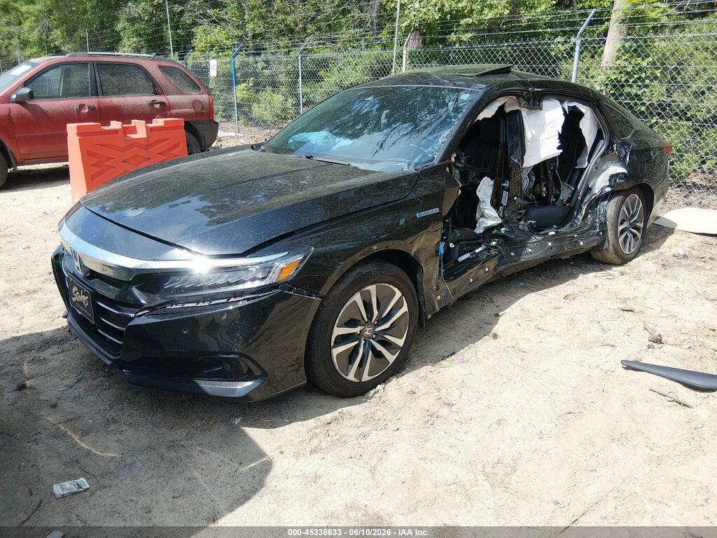 1HGCV3F56MA022962 2021 HONDA ACCORD HYBRID photo no. 2