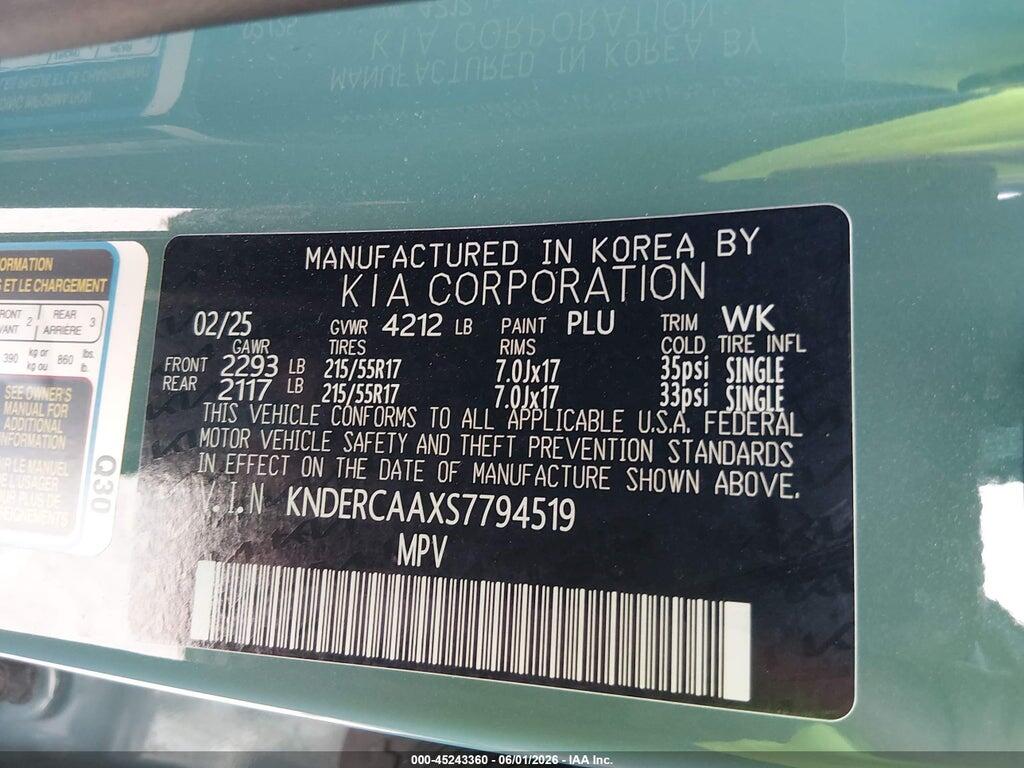 KNDERCAAXS7794519 2025 KIA SELTOS photo no. 9