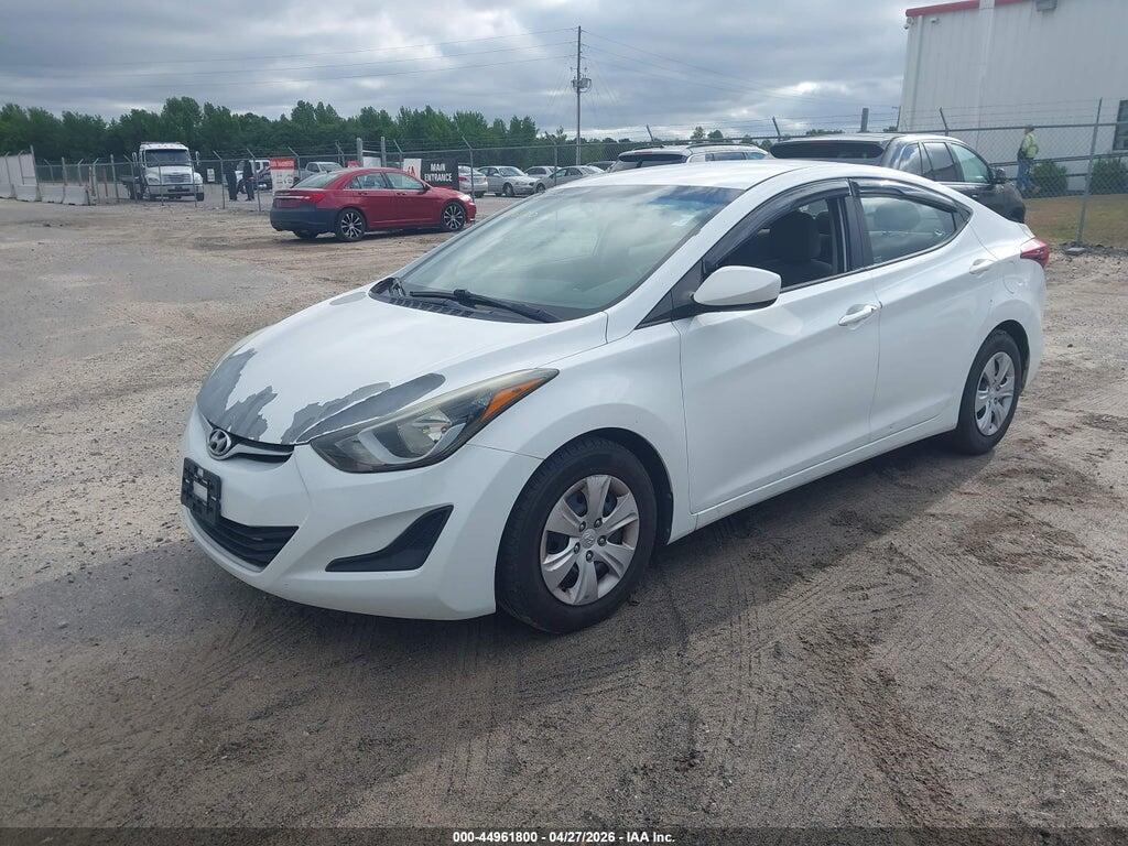 5NPDH4AE1GH784455 2016 HYUNDAI ELANTRA photo no. 2