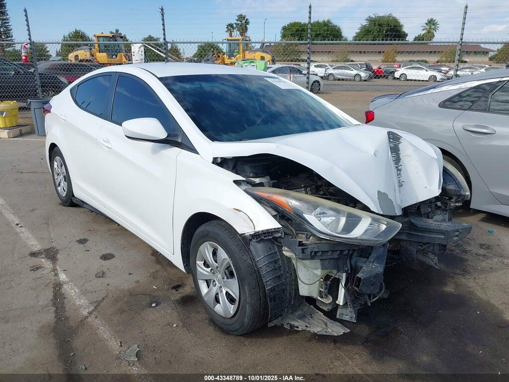 5NPDH4AEXGH687836 2016 HYUNDAI ELANTRA photo no. 1