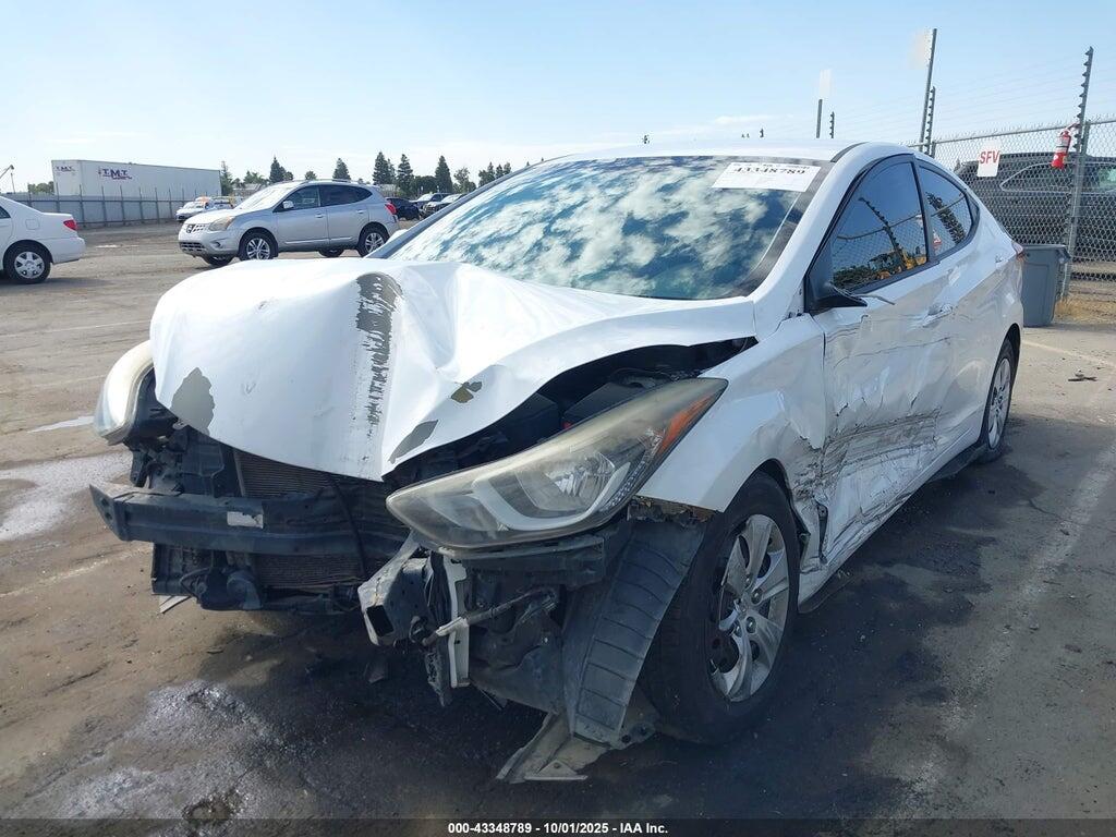 5NPDH4AEXGH687836 2016 HYUNDAI ELANTRA photo no. 2