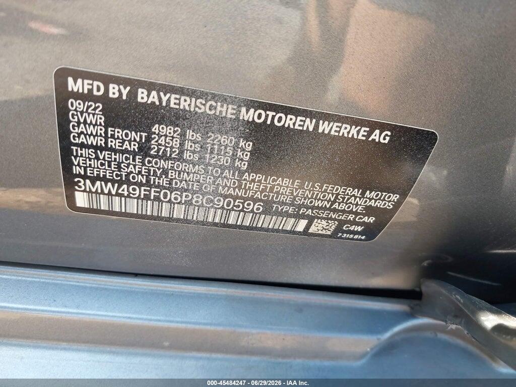 3MW49FF06P8C90596 2023 BMW M340I photo no. 9
