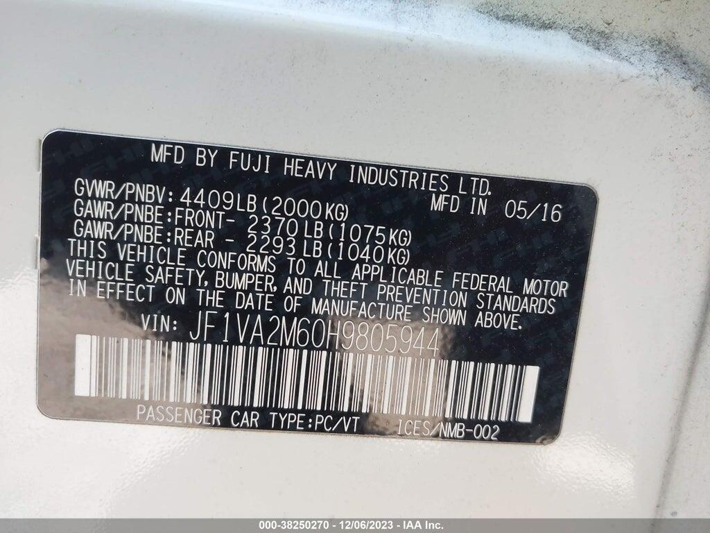 JF1VA2M60H9805944 2017 SUBARU WRX STI photo no. 9
