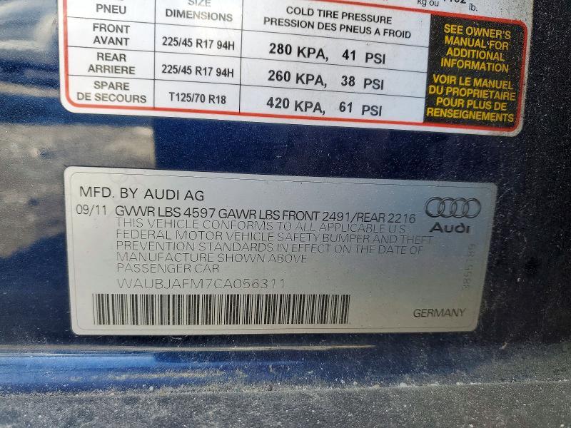 2012 AUDI A3 PREMIUM — Фото 12 из 12